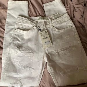 Zara White Skinny Jeans